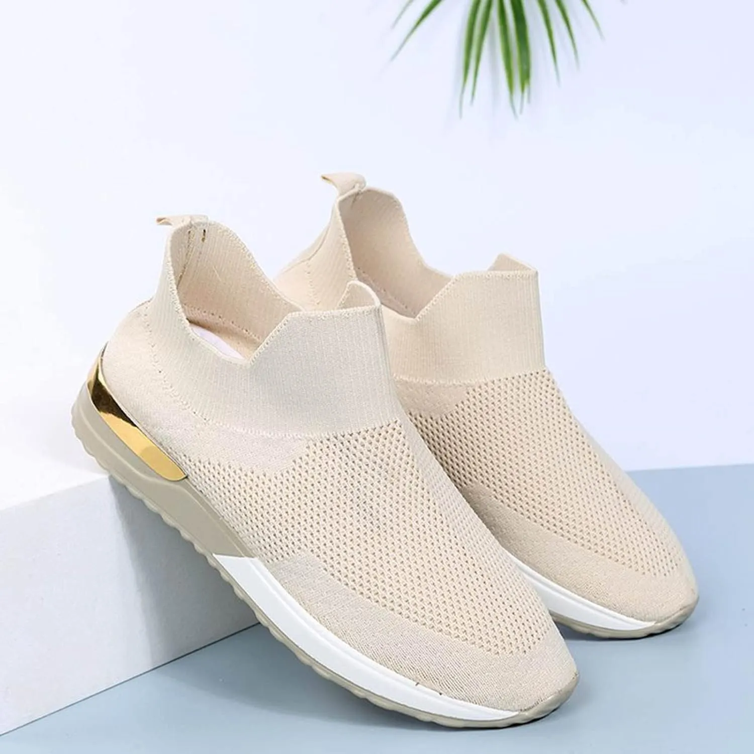 Women's Fashion Sneaker Non Slip Breathable Lightweight Comfortable Lace Up Women's Running Shoes Women Slip On Loafers Dressy Sneakers for Women
