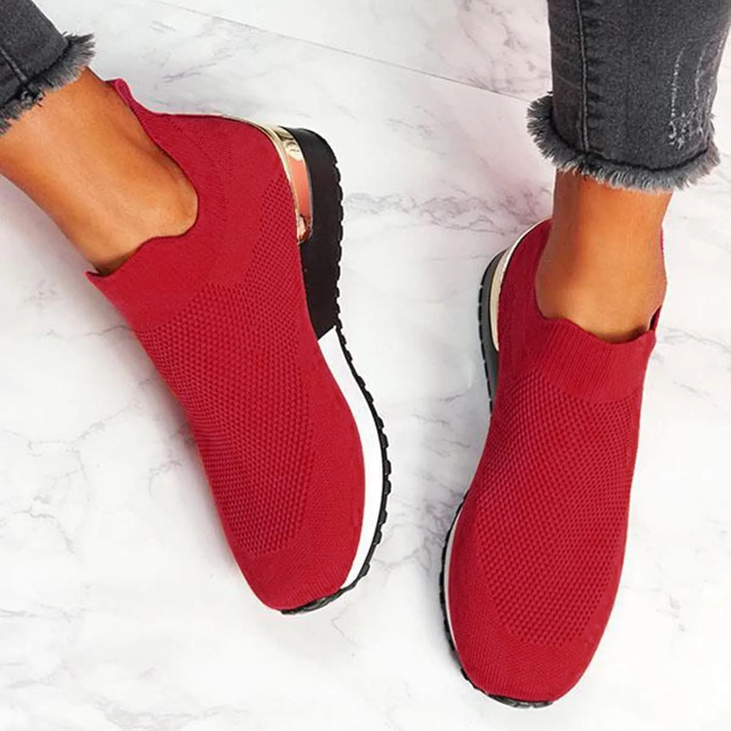 Women's Fashion Sneaker Non Slip Breathable Lightweight Comfortable Lace Up Women's Running Shoes Women Slip On Loafers Dressy Sneakers for Women