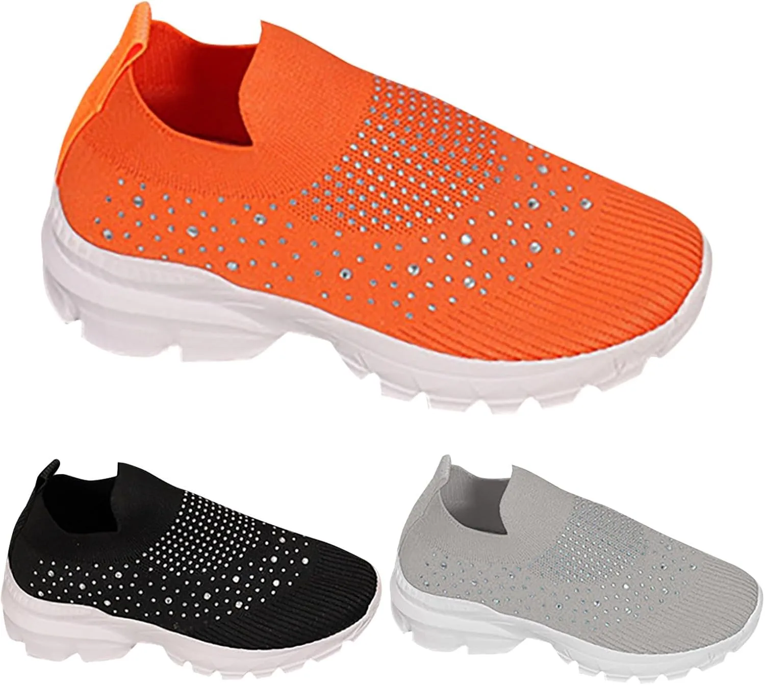 Women's Fashion Sneaker Non Slip Lace Up Comfort Women's Work or Walking Sneakers Fashion Tennis Shoes for Women Loafers Platform Ladies Slip On Sneakers
