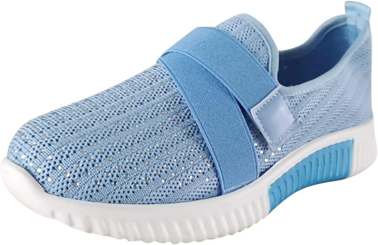 Women's Fashion Sneakers Lace Up Breathable Casual Waking Shoes Trail Running Shoes Men Glitter Loafers Women Shoes Womens White Platform Sneakers