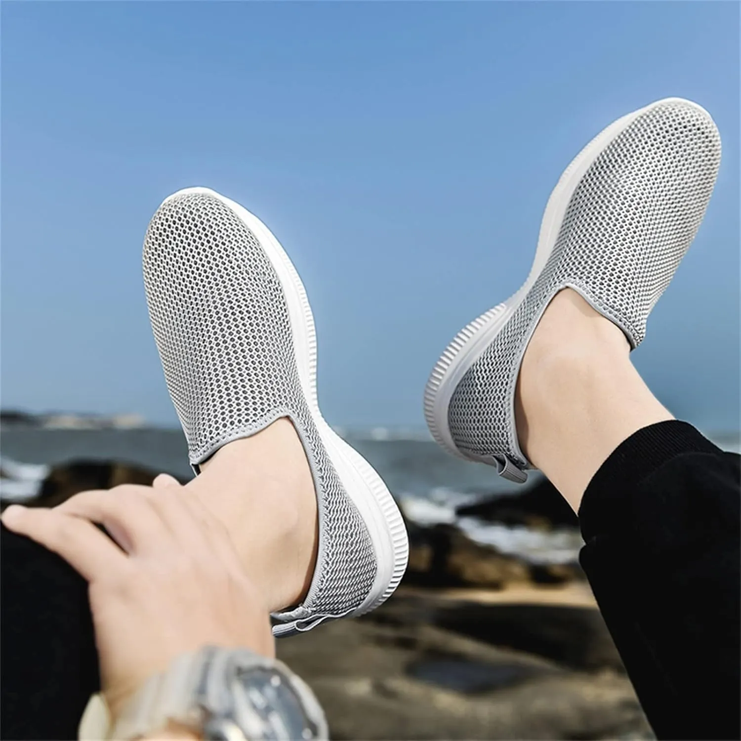 Women's Fashion Sneakers Lace Up Breathable Casual Waking Shoes Womens Walking Shoes Black Women Loafers Shoes for Work Mens Casual Sneakers