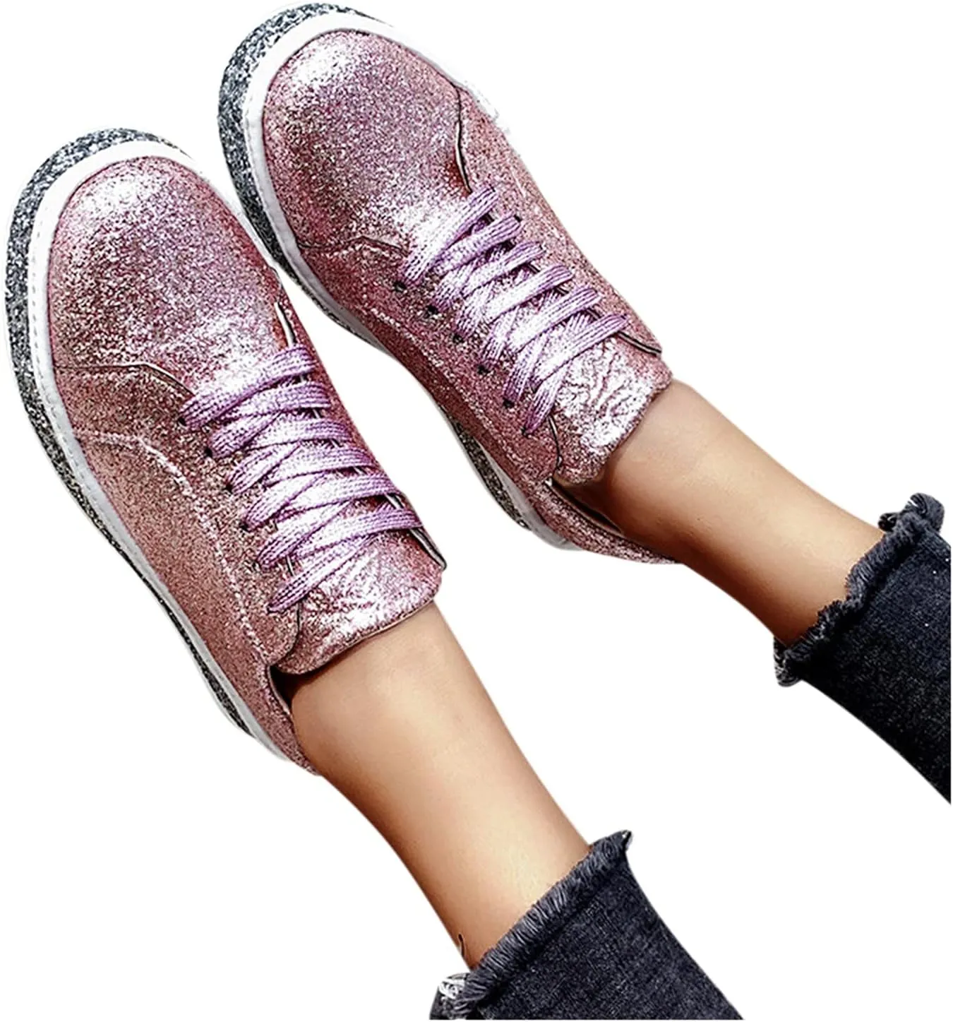 Women's Fashion Sport Breathable Mesh Platform Sneakers Slip On Tennis Shoes Women Size 11 Workout Shoes for Women Gym Arch Support Women's Sneakers Size 8 Slip On Fall Shoes for Women 2023 Slip Ons