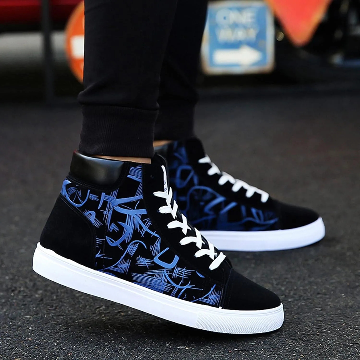Womens High Tops Sneakers Zapato Antiderrapante para Mujer De Trabajo Black and White Gym Shoes Women Women's Wide Width Slip On Sneakers Zapatos De Trabajo OrtopéDicos para Alivio Del Dolor De Mujer