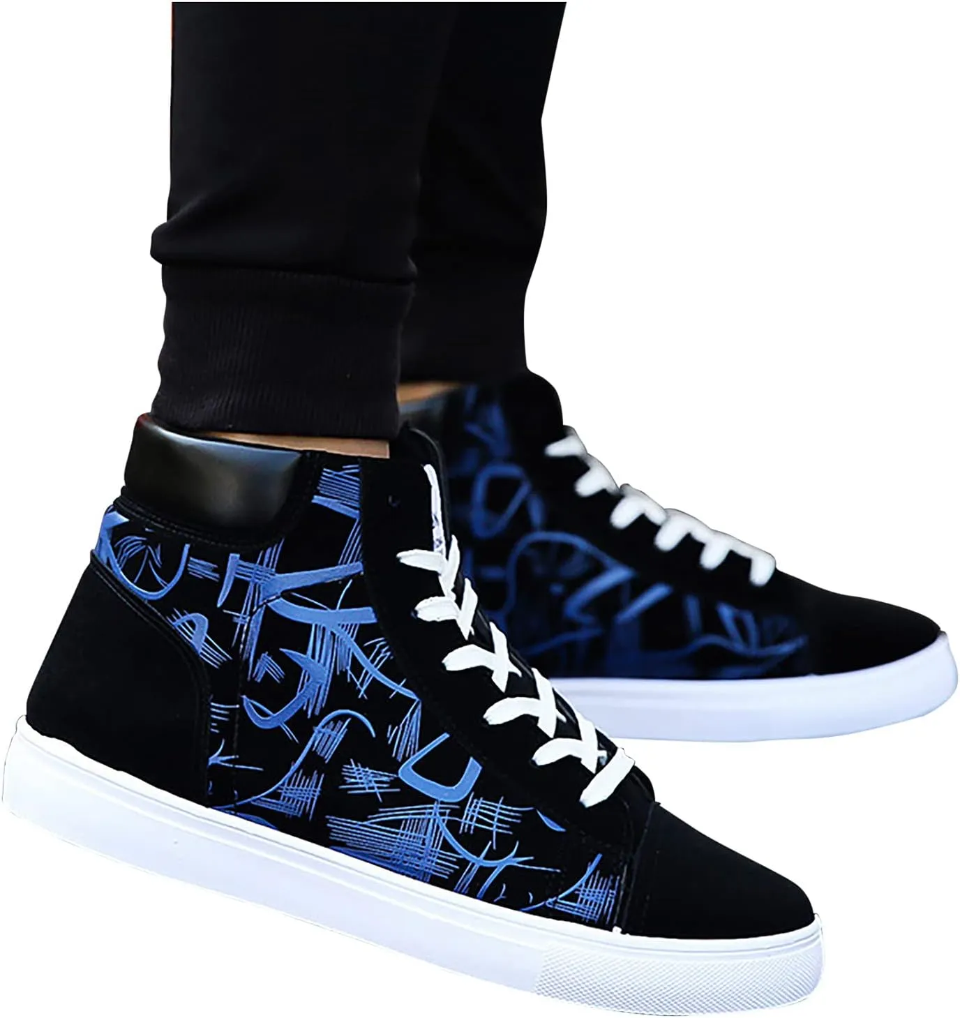 Womens High Tops Sneakers Zapato Antiderrapante para Mujer De Trabajo Black and White Gym Shoes Women Women's Wide Width Slip On Sneakers Zapatos De Trabajo OrtopéDicos para Alivio Del Dolor De Mujer