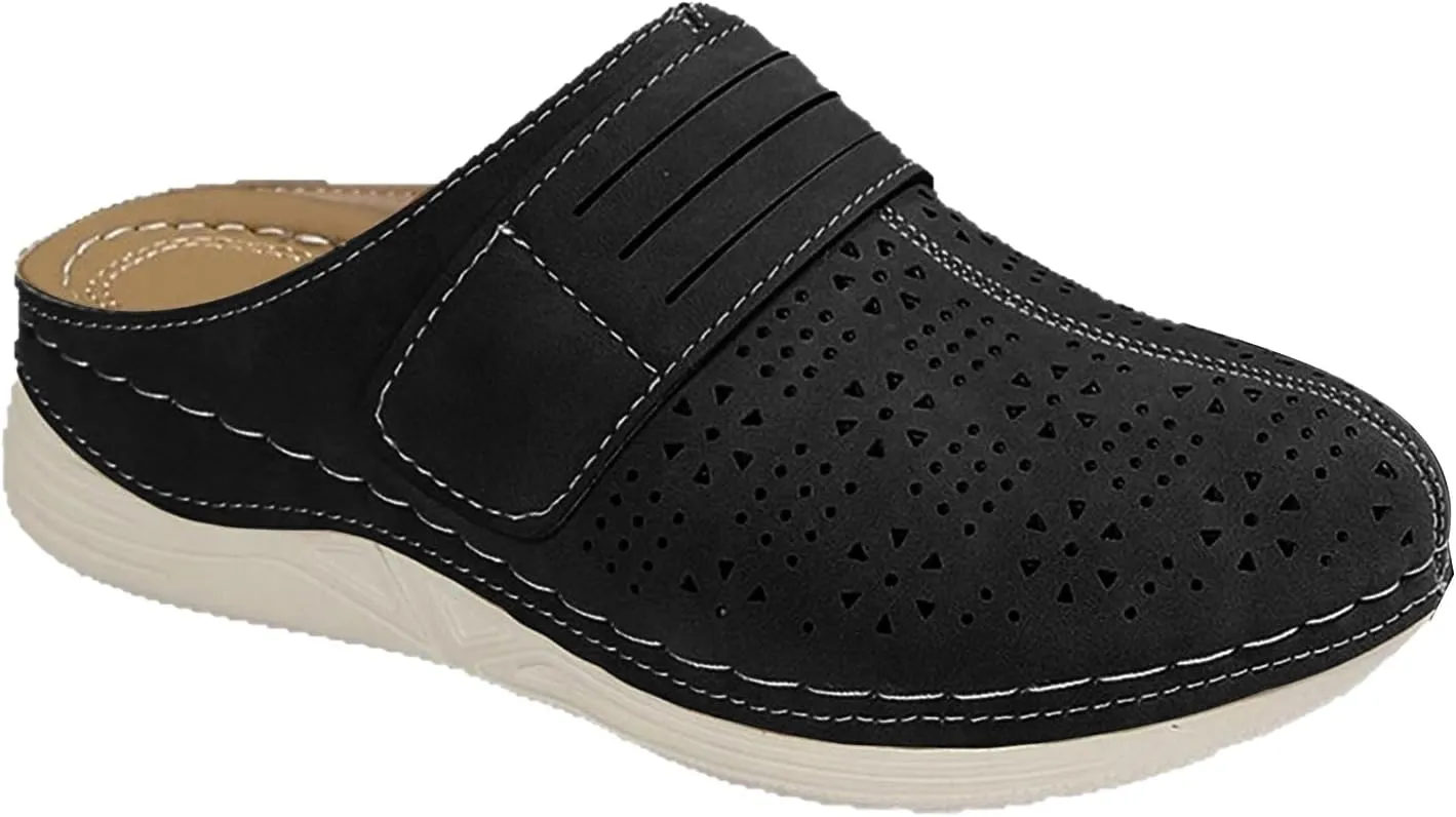 Women's Mules & Clogs Closed Toe Sandals Comfortable Sandals Casual Clogs Non Slip Mules Summer Outdoor Mule with Arch Support