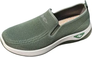 Women's Orthopedic Breathable Shoes Summer Comfortable Woven Slip-On Sneakers Fashion Lightweight Mesh Hollow Out Soft Sole Walking Shoes with Arch Support