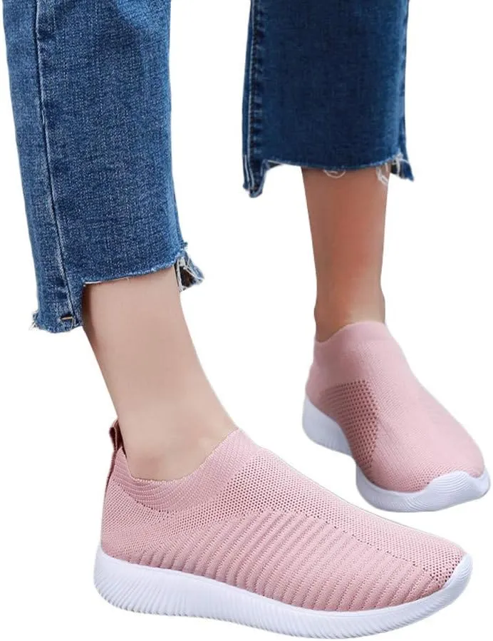 Womens Platform Sneakers Fashion Slip Resistant Nurse Shoes for Women Womens Shoes Casual Fall Boots Womens Shoes Sneakers Slip On Black and White Women's Athletic Shoes
