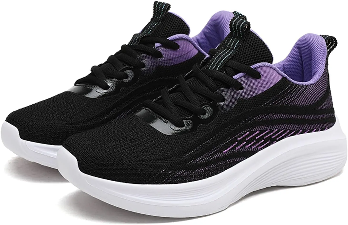 Womens Platform Sneakers Fashion Zapatos para Caminar De Mujer Basketball Shoes for Women High Top Bowling Shoes Women Size 9 Slip On Pull On Sneakers Womens with Good Arch Support