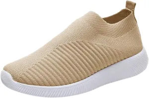 Women’s Slip-On Shoes Casual Lace-Free Walking Loafers Running Shoes for Women Walking Casual Shoes Fashion Sneakers 2025 Brown Tennis Shoe Loafers Casual Slip On