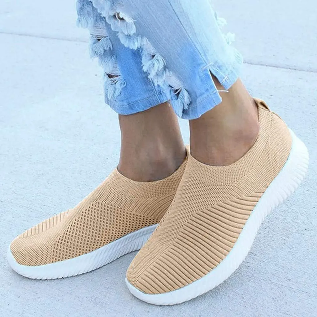 Women’s Slip-On Shoes Casual Lace-Free Walking Loafers Running Shoes for Women Walking Casual Shoes Fashion Sneakers 2025 Brown Tennis Shoe Loafers Casual Slip On