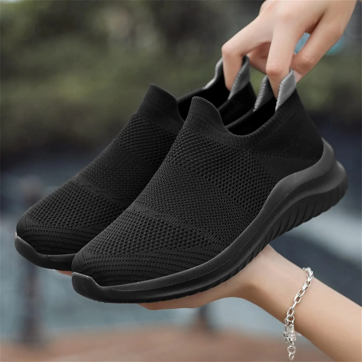 Women's Slip-on Shoes Wide Width Sneakers Hands Free Running Shoes for Women Boots Ladies Casual Shoes Dress Sneakers Brown Tennis Shoe Loafers Shoe