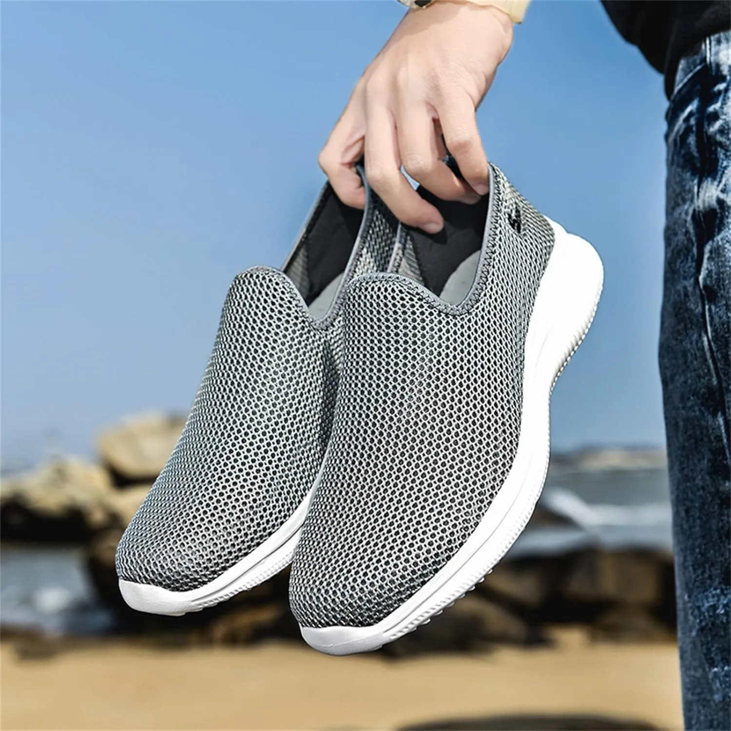 Womens Slip on Walking Shoes Comfort Lightweight Mens Running Shoes Casual Shoes Dressy Casual Women Shoes Sneakers Black Tennis Shoe Casual Loafers
