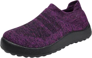 Womens Slip On Walking Shoes Non Slip Running Shoes Non Slip Work Shoes Women Wide Feet Black Casual Shoes Fashion Sneakers Red Tennis Shoe White Loafers