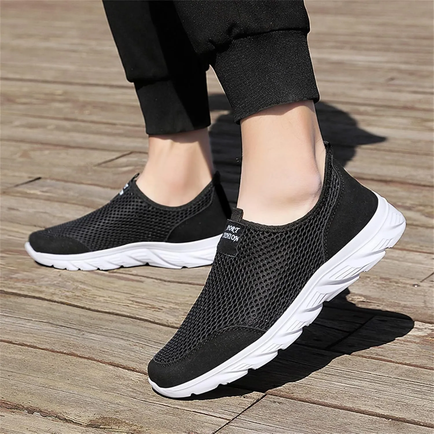 Womens Slip On Walking Shoes Non Slip Running Shoes Non Slip Work Shoes Women Wide Feet Black Casual Shoes Fashion Sneakers Red Tennis Shoe White Loafers