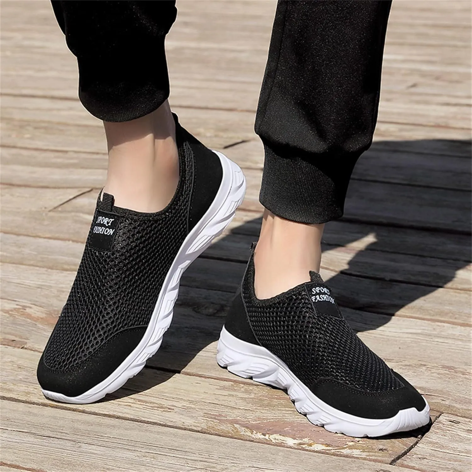 Womens Slip On Walking Shoes Non Slip Running Shoes Non Slip Work Shoes Women Wide Feet Black Casual Shoes Fashion Sneakers Red Tennis Shoe White Loafers