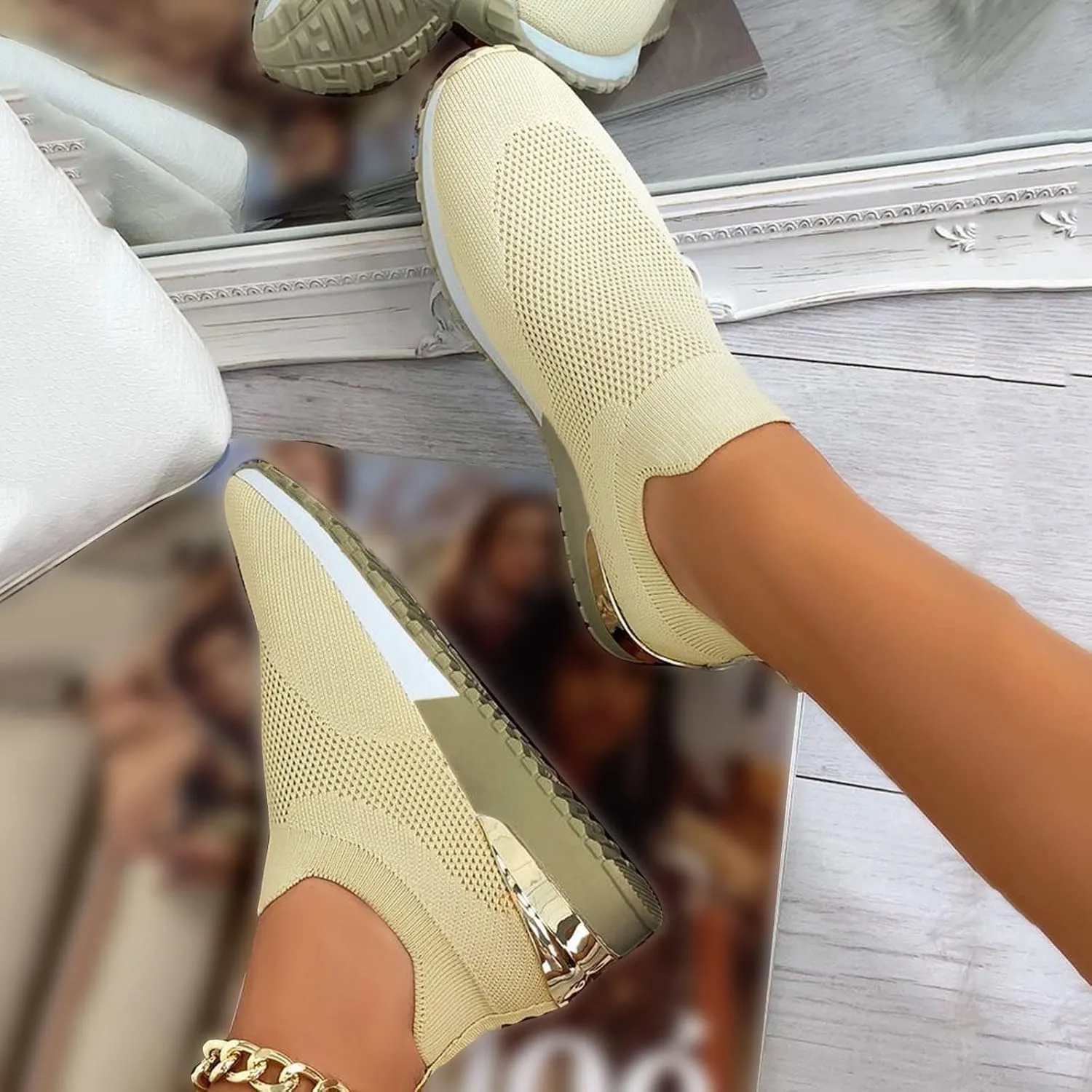 Womens Slip On Walking Shoes Non Slip Running Shoes Tennis Shoes Men Fashion Dress Casual Shoes Women Shoes Sneakers Waterproof Tennis Shoe Cross Trainer Shoe