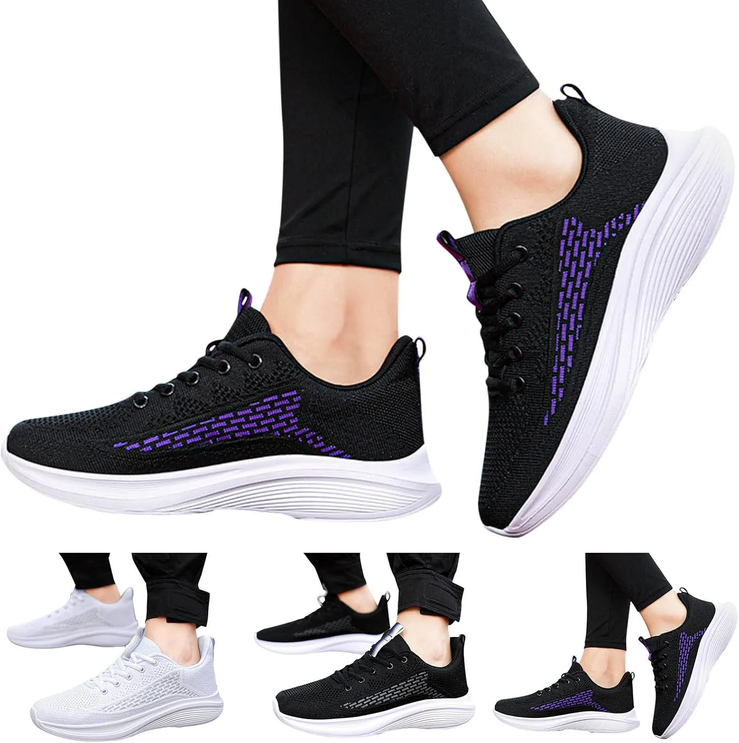 Womens Sneakers 7.5 2023 Ropa De Ejercicios para Mujer Gym White High Top Canvas Shoes Women Bowling Shoes Women 9 Wide Women's Slip On Shoes Black