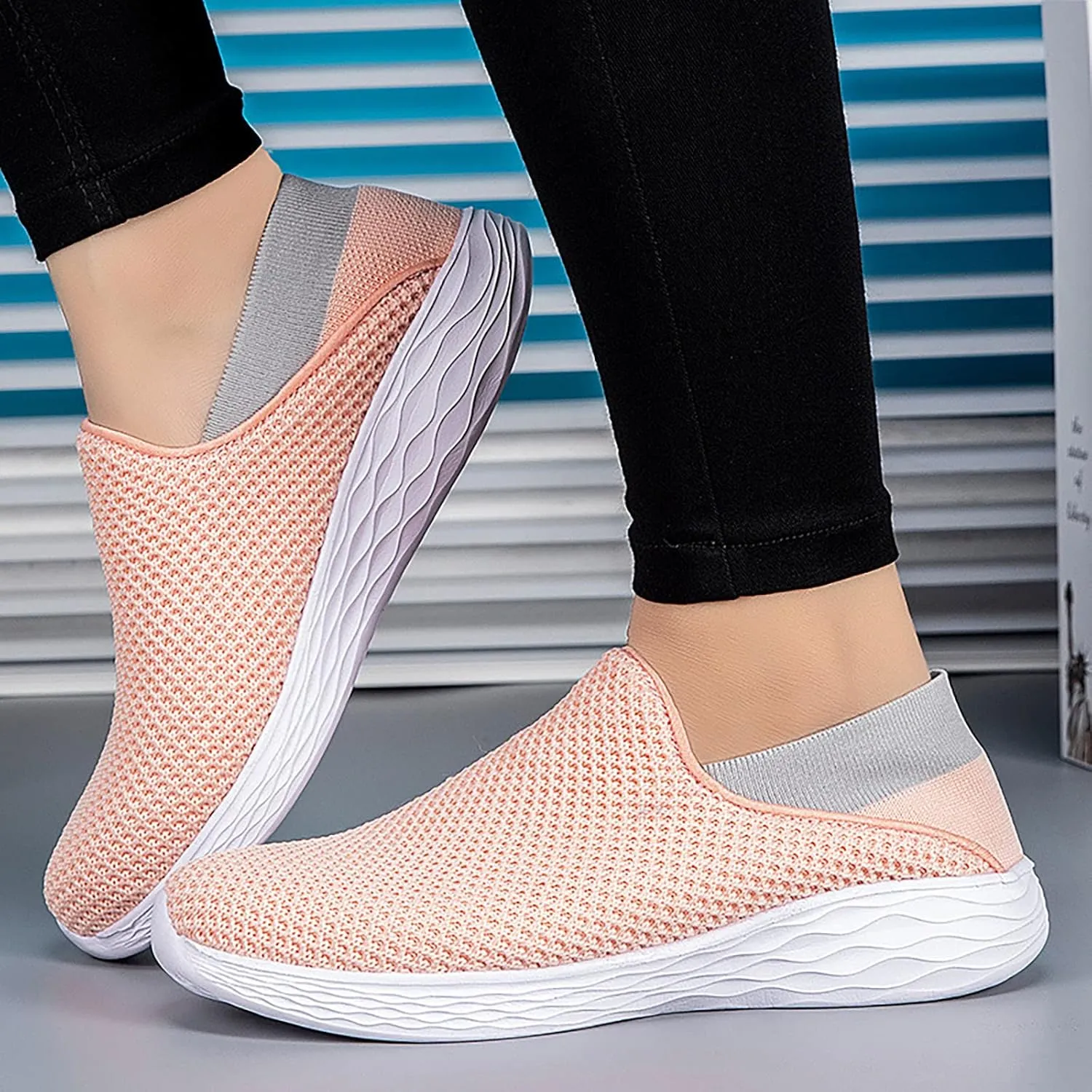 Womens Sneakers 7.5 Wide Width Women's Black Non Slip Shoes All Black Nurse Shoes for Women Running Shoes for Women with Plantar Fasciitis Comfy Fall Shoes for Women 2023