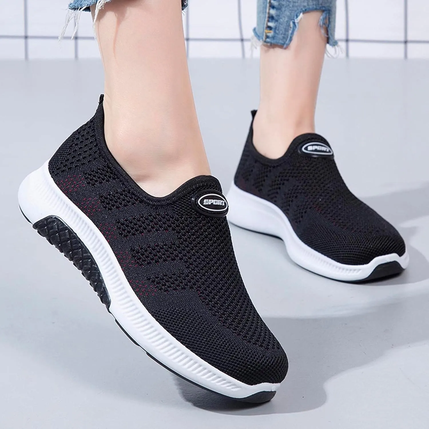 Womens Sneakers Black Sole Women's Wedge Sneakers High Heel Fashion Lightweight Walking Shoes Womens Wide Width Shoes Dressy Casual Running Shoes Womens Women's Non Slip Work Shoes Wide Width