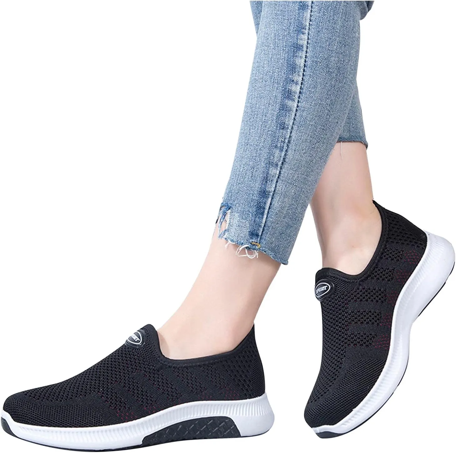 Womens Sneakers Black Sole Women's Wedge Sneakers High Heel Fashion Lightweight Walking Shoes Womens Wide Width Shoes Dressy Casual Running Shoes Womens Women's Non Slip Work Shoes Wide Width