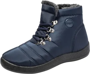 Women's Snow Boots Waterproof Boots Waterproof Insulated Fur Boots Fleece Winter Work Boots for Women Teens Winter Boots