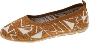 Womens Stretch Flats Casual Comfortable & Light-Weight Women's Comfort Penny Loafers with Arch Support