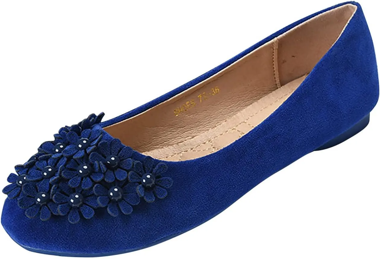 Womens Stretch Flats Casual Comfortable & Lightweight Loafers Women's Comfort Penny Loafers with Arch Support