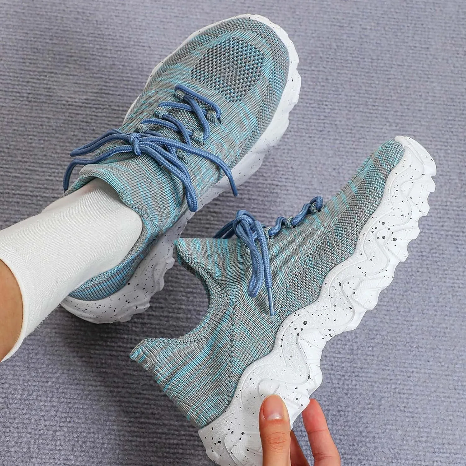Womens Tennis Shoes Summer Slip On Mesh Breathable Walking Sneakers Comfortable Arch Support Orthopedic Sneakers Non-Slip Nurse Babe Shoes Fashion Outdoor Running Trainer