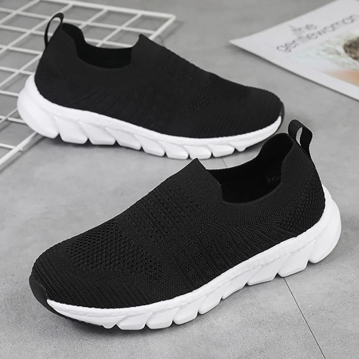 Women's Walking Shoes Cushion Comfortable Breeze Shoes Womens Running Shoes Dressy Shoes Dressy Casual White Sneakers Brown Tennis Shoe Loafers Dress Shoe