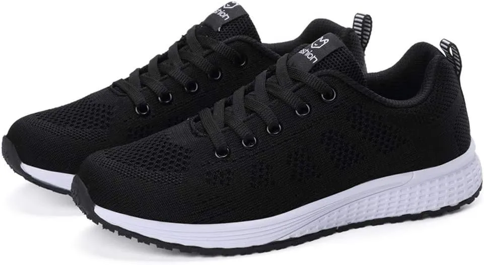 Women's Walking Shoes Mesh Breathable Lightweight Fashion Non Slip Work Shoes Women Sport Men Shoes Casual Casual Sneakers Brown Tennis Shoe Cross Trainer Shoe