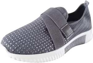 Womens Walking Shoes Wide Diabetic Shoes Non Slip Work Shoes Women Walking Ladies Shoes Casual Dress Sneakers Slip On Tennis Shoe Loafers Casual Slip On