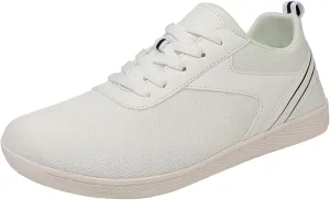 Womens Wide Toe Barefoot Shoes Comfortable Breathable Mesh Minimalist Walking Shoes Trendy Lightweight Slip On Zero Drop Workout Sneakers Casual Athletic Barefoot Sneakers