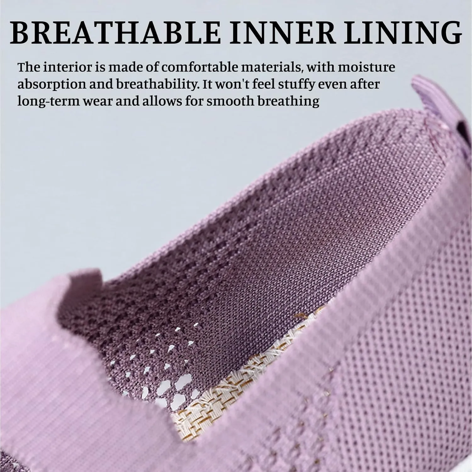 Women's Woven Orthopedic Sneakers Summer Breathable Mesh Hollow Out Soft Sole Walking Shoes Casual Lightweight Slip on Sneakers Comfortable Nurse Flats with Arch Support